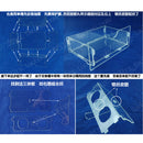 Acrylic Pet Parrot Bird Automatic Cage Feeder Food Bowl with Double