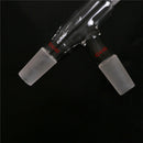 24/40 3 way Glass adapter 75degree Distillation Head Chemistry Labware Tool LJ
