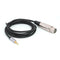 1.5m XLR 3pin Female to 3.5mm TRS Male Audio Adapter Cable for Microphone A#S