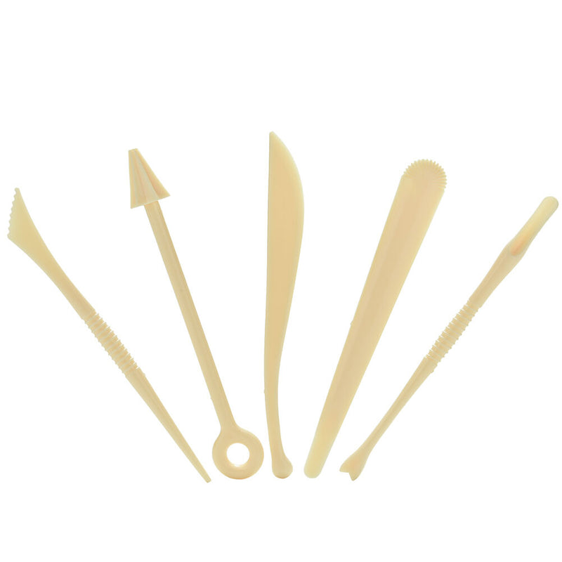 1 Set 5 Pcs Polymer Clay Tools Polyform Sculpey Plastic Tools Set For Shapi R^i