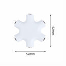 3.5mm Earphone Headphone Audio Splitter 1 Male to 5 Female Adapter (White)