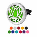 Car Air Freshener Aromatherapy Essential Oil Diffuser - Lotus Stainless 316 S2Z6