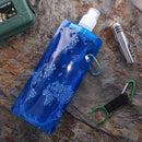 Portable Folding Water Bottle Water Bag Outdoor Sport Supplies(Blue)