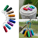 Waterproof Pill Boxes Case Holder Container Metal Capsule Bottle Keychain  OGI