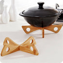 Bamboo Foldable Non-slip Heat Resistant Pad Holder Pot Mat Holder Pan Mats JR