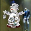 Christmas Snowman Electrostatic Adhesive Window Glass Removable Wall StiSEAU