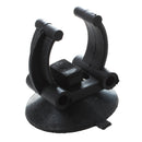 Plastic Aquarium Heater Clips Holder 33mm Dia Sucker 2 Pcs Black