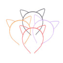 5pcs Hair Accessories Headdress Cat Ears Headband Kids HairHoop Cute Headw 3C