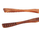 1pc Wood Salad Ice Cake Bread Tong BBQ Cooking Food Clip Clamp NEW