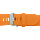2Pcs Silicone Rubber Wrist Band Bandage Holder and Chrome Clasp For Garmin Fenix
