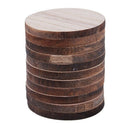 10 x Wooden Circle Shapes, Plain Wood Craft Tags 50mm (5cm) L7S3