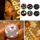 Bluetooth LED Bedside Table Light Projector Baby Night Lamp Kids Bedroom Gifts