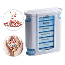 Plastic Medicine Box 28 Cell Portable Drawer Moisture-Proof Organizer Conta