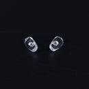 50 Pairs Screw-On Oval Silicone Nose Pads for Glasses Eyeglas Bj
