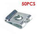 50pcs No.4 U Nuts Car Interior Auto Door Trim Panel Fastener Clip U Type Nuts