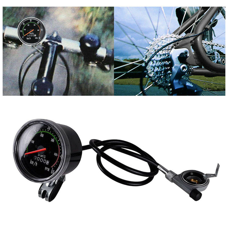 Speedometer & Odometer w/Mounting Hardware for Motorized Bicycle Motor