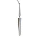 Stainless Steel Angle Tipped C Curve Manicure Nail Polish Pincher Tweezer