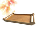 1Pc Bamboo Tea Tray Cup Plate Food Dessert Serving Tray Traditional Bamboo