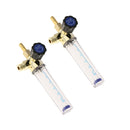 2Pcs Argon CO2 Gas Flow Meter For Mig Tig Welder Regulator 1-25 L/Min