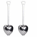 2Pcs Tea Infuser Stainless steel tea heart shape filters Invite your friend