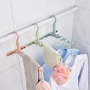 Clothes Hanger Plastic Holes Space Saving Multi-Functional Cloth Hanger Hoo Z9X9