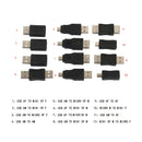 12 in 1 OTG Adapter Set Converter Connector Micro USB / USB A / Mini 5Pin  Male