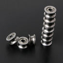 10 Pcs 4x13x7mm U624ZZ 1.8mm U Groove Guide Pulley Sealed Rail Ball Bearing