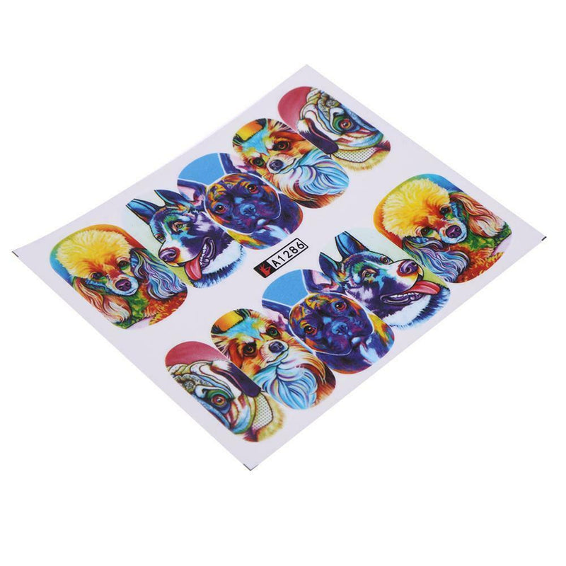 24 Sheets DIY Decals Nail Art Water Transfer Printing Stickers Mix Pattern