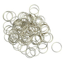 100pcs 18mm Steel Keyring Split Key Rings Steel Hoop Ring Loop DIY Findings