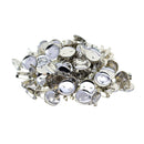 100 Pieces Brooch Clasps Pin Disk Base Pad Bezel Blank Cabochon Trays Backs Bar