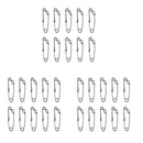 10 Pieces Tuna Clip Stainless Steel Long Line Clips Tackle Long Line Snaps L