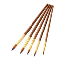 Nylon Hair Oil Paint Brush Pen Set Wooden Handle Watercolor Acrylic Paintin Q1P5