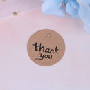 100Pcs "Thank you" Gift Tags Paper Tags Wedding Cards 4cm DIY wedding gift 3C