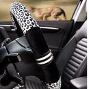 Leopard Print Plush Car SUV Steer Wheel Cover Decoration 15''/38cm Univers YYQ