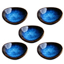 5Pcs Blue Ceramic Glaze Chopstick Rest Spoon Fork Rest Table Decor Newest Useful