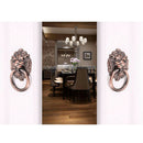 Lion Head Design Cabinet Drawer Dresser Cupboard Drop Ring Handle _Copper