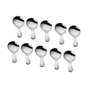 10pcs Table Spoon Coffee Spoon Stainless Steel Short Handle Soup Spoons