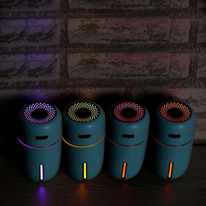 Portable Mini Usb Humidifier,200Ml Ultrasonic Cool Mist Humidifier With 7 C V5N9