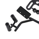 1/10 RC Racing Drift Car Accessories - Double Tip Pipes with License Bracket
