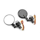 7/8 Inch Motorcycle LED Turn Signal Handlebar End Mirrors Motorcycle Rearvi