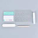 Pure color French False Nails Art Acrylic Full Cover Tips Manicure Glue24P%!