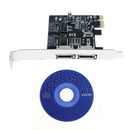 2Port SATA3.0 6G PCI Express Controller Card PCI-e to SATA3.0 Riser Card