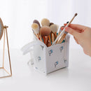 Cartoon Makeup Pouch Organizer Waterproof Stand Cosmetic Storage Bag (Blue) A