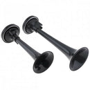 2PCS Black Air Horn Dual Trumpet Air Pump Air Horn Pipe Car Truck Train BoatMO