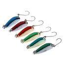 6 Pieces Fishing Spoon Lures  Baits Metal Hard Baits