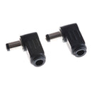 2Pc 2.5x5.5mm Right Angle 90Â° Male Plug Jack DC Tip Socket Connector Adapter OZ