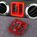 Power Window Switch Button Cover Trim Frame Fit for Jeep Wrangler JK 11-2018 New
