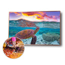 5D DIY Diamond Painting Turtle Full Round Drill Rhinestones Wall Picture