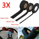 3 Rolls Adhesive Cloth Tape Electrical Wiring Harness Loom Wire Cable Fel PVB