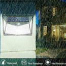 208 LED Waterproof Solar Power PIR Motion Sensor Wall Garden Lamp Light New X8R3
